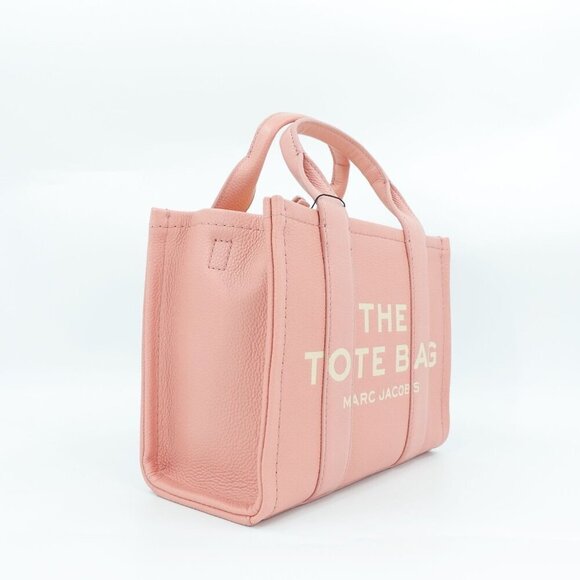 Marc Jacobs Women's The Leather Tote Bag Mini Pink OS - Picture 4 of 13